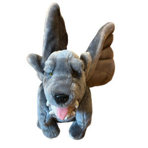 VINTAGE TOSCANO GUNTHER GARGOYLE GRAY STUFFED ANIMAL PLUSH STUFFED TOY 16" tall